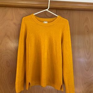 Marigold yellow crewneck sweater. Oversized, Super soft. Size small.